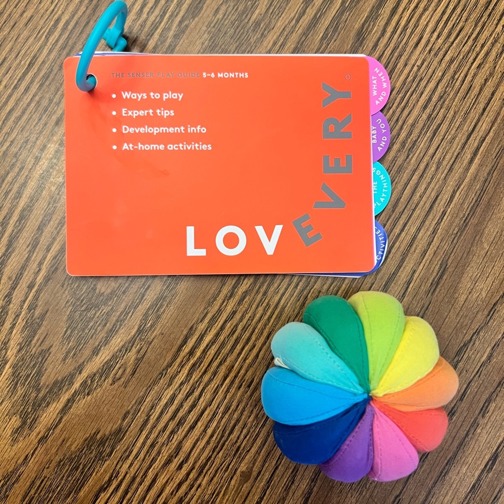 Lovevery Sensor play guide and ball
